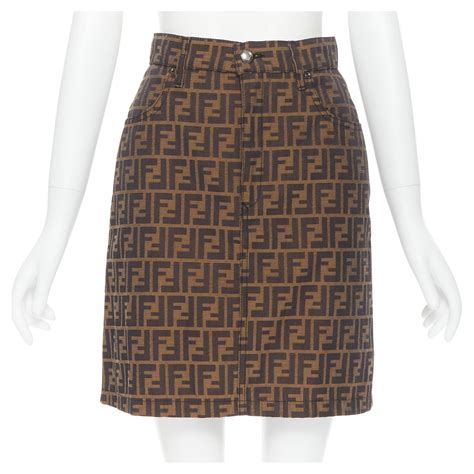 vintage fendi zucca skirt|vintage fendi suits for women.